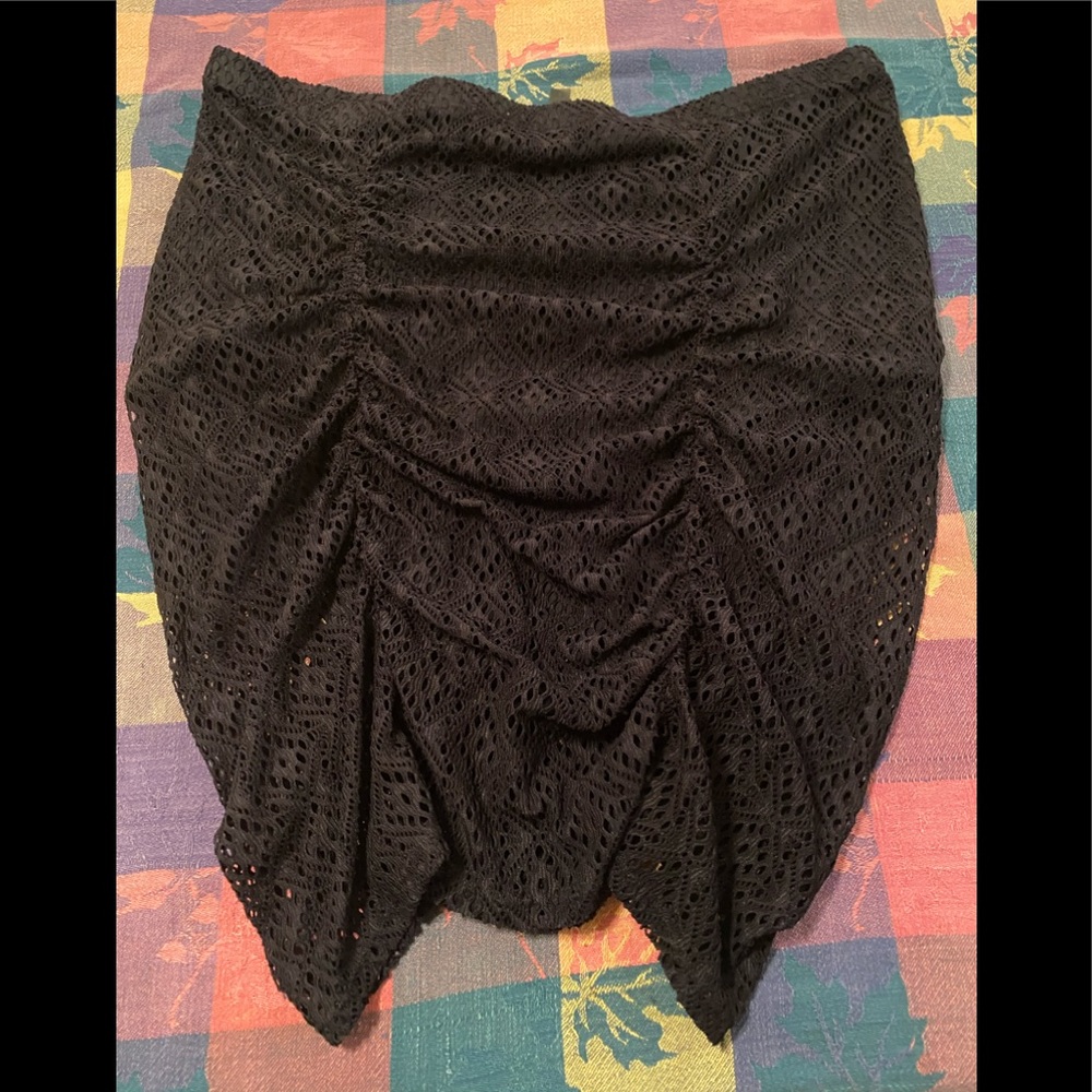 Torrid Crochet Ruched High Waisted Swim Bottom